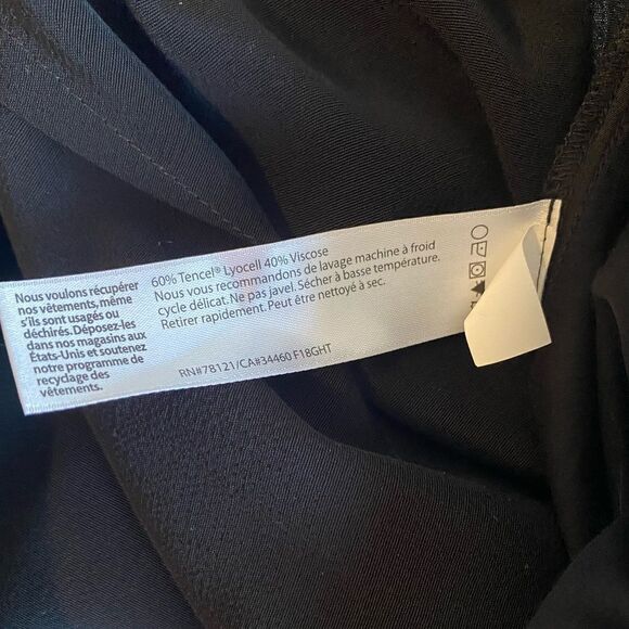 Eileen Fisher Black Pleated front trousers, size 14 - Picture 4 of 4